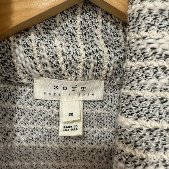 Soft Joie Loretto Slub Knit Shawl Collar Textured Tie Cardigan S Pockets Cozy - Picture 4 of 9